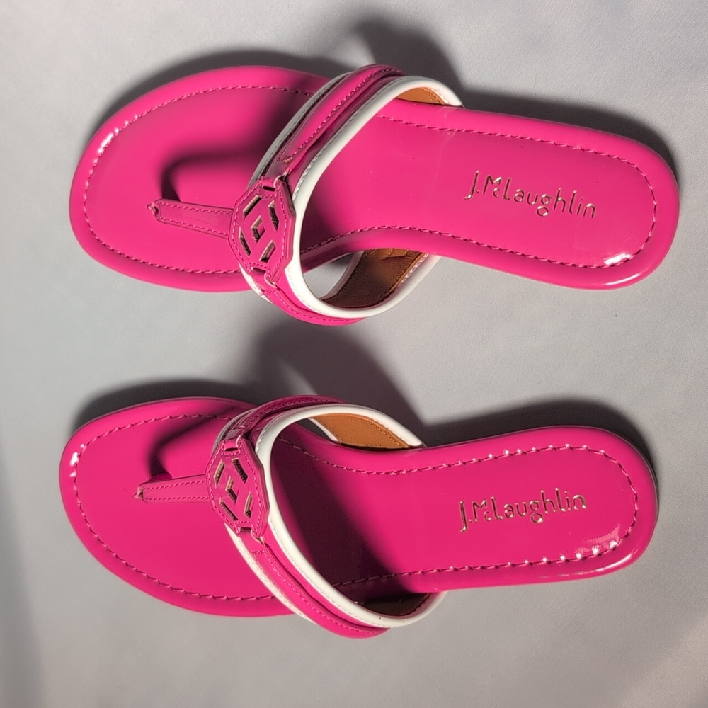J. McLaughlin Nixi Flat Pink Sandals - Picture 2 of 11